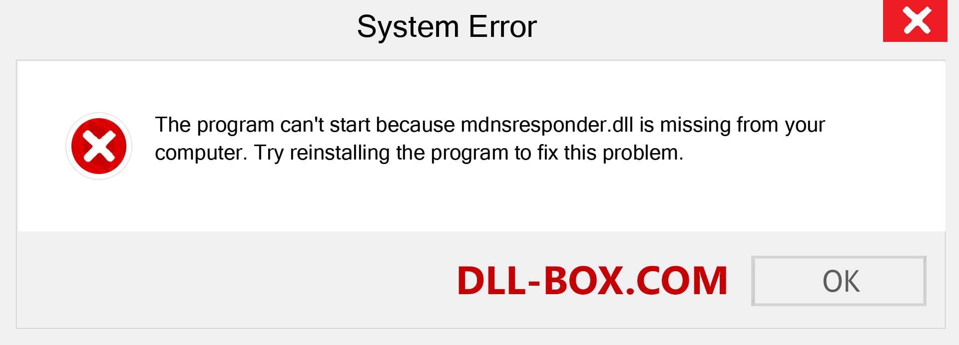  mdnsresponder.dll file is missing?. Download for Windows 7, 8, 10 - Fix  mdnsresponder dll Missing Error on Windows, photos, images